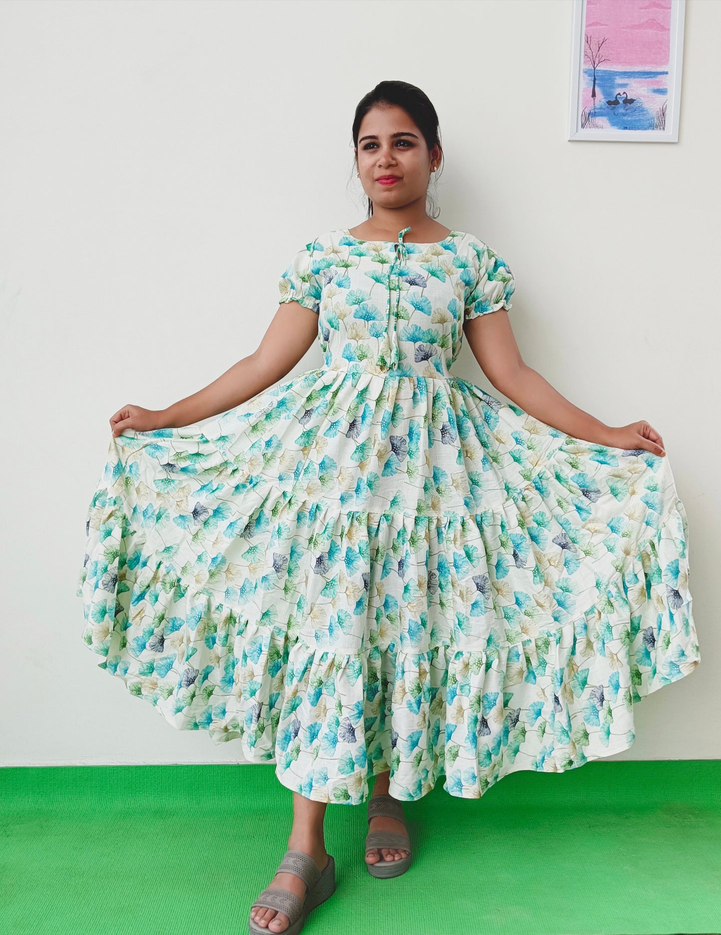 Blue - Frill Style Kurti