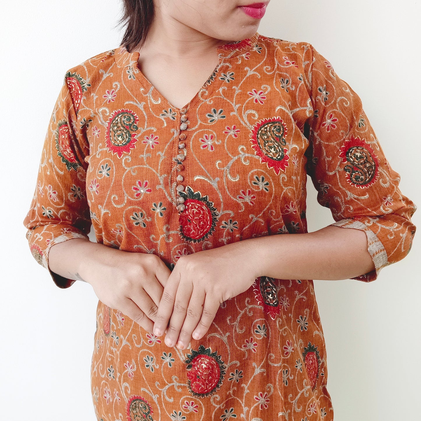 Mustard - Rayon Cotton - Salwar set