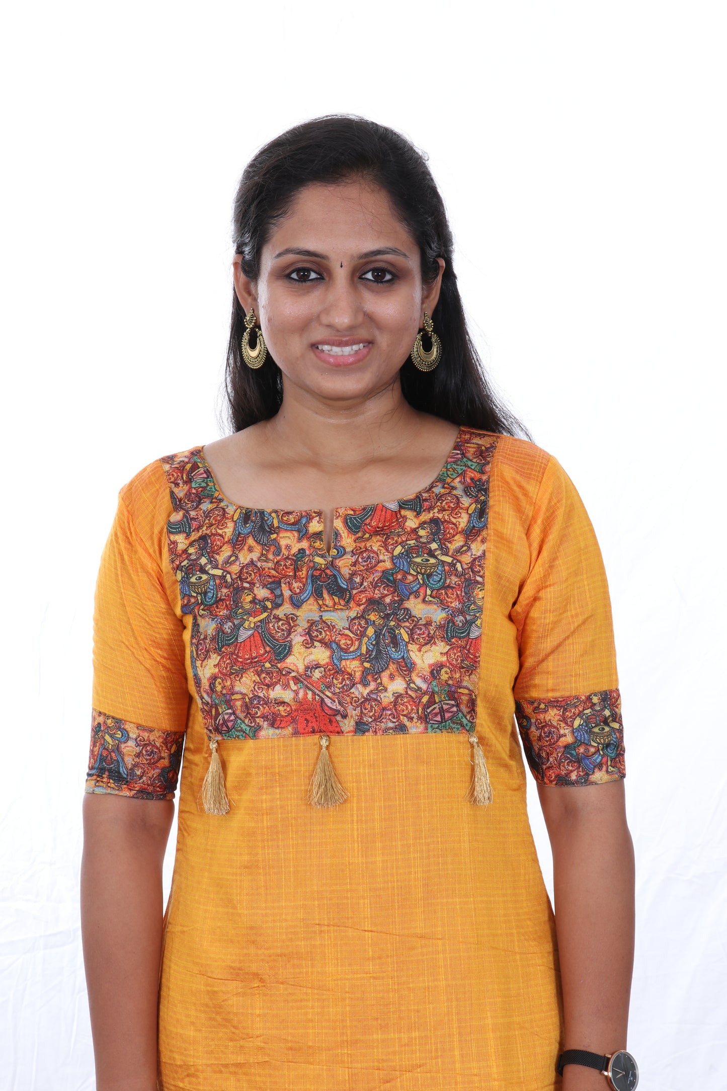 Yellow - Kurta and Palazzo set Silk Cotton