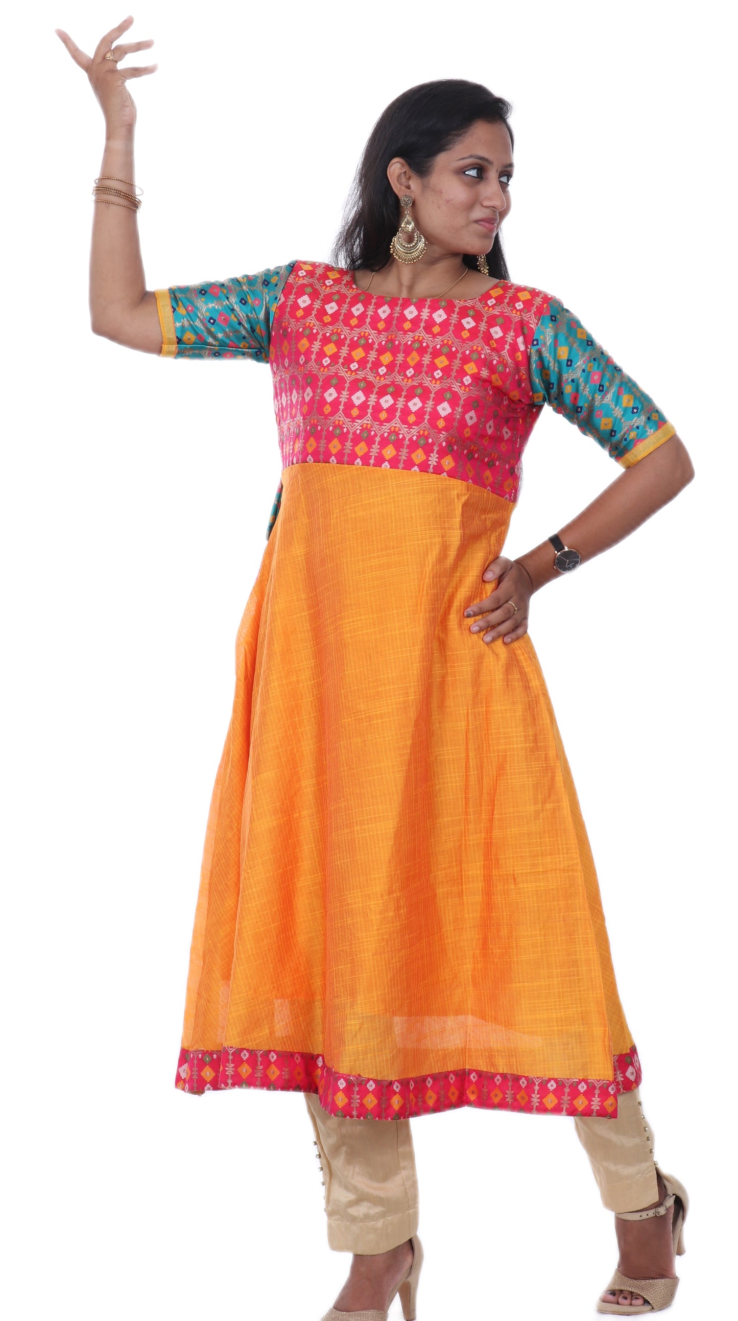 Silk Anarkali Kurta