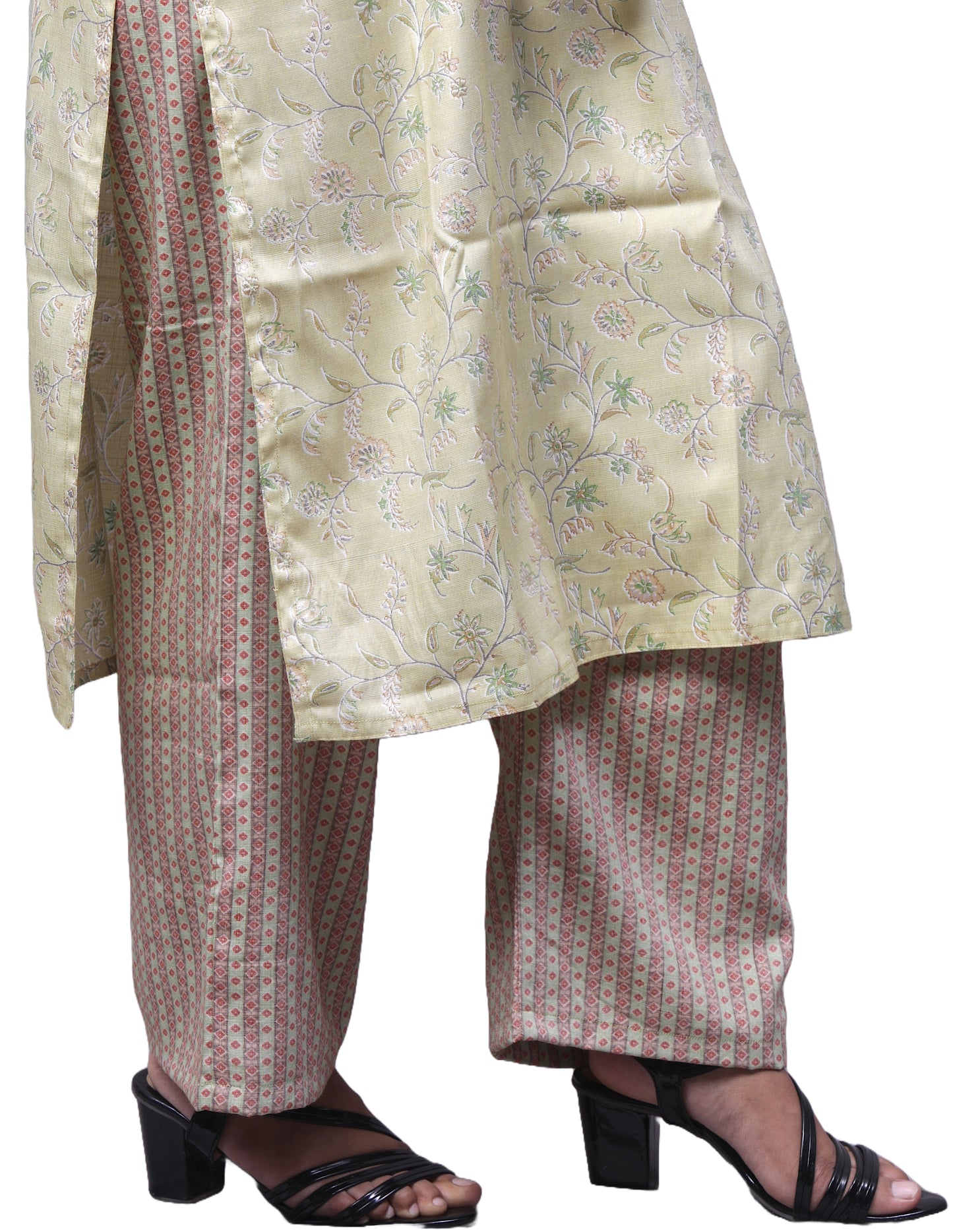 Rayon Floral Print Women Kurta and Palazzo Set