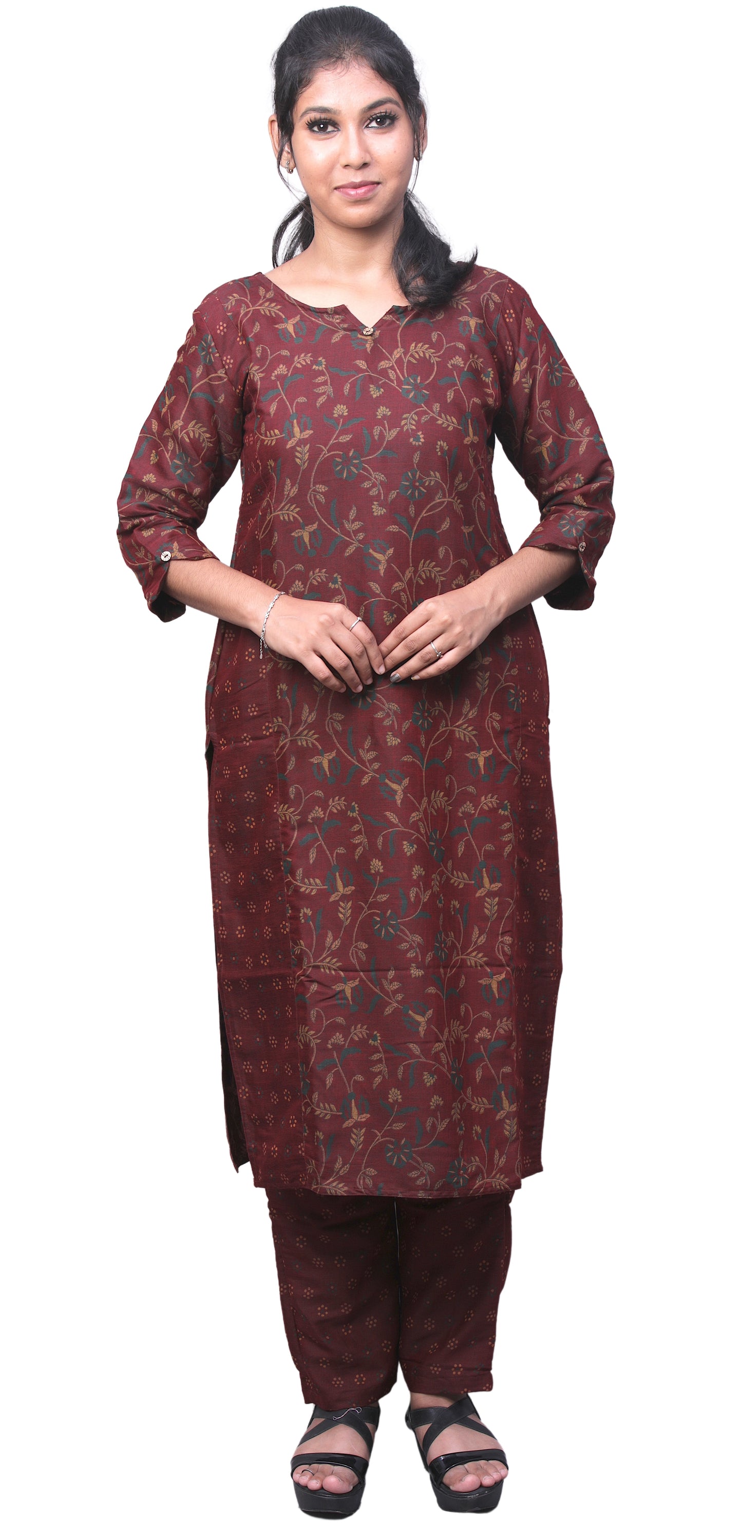Women Kurta and Pant Set Viscose Rayon