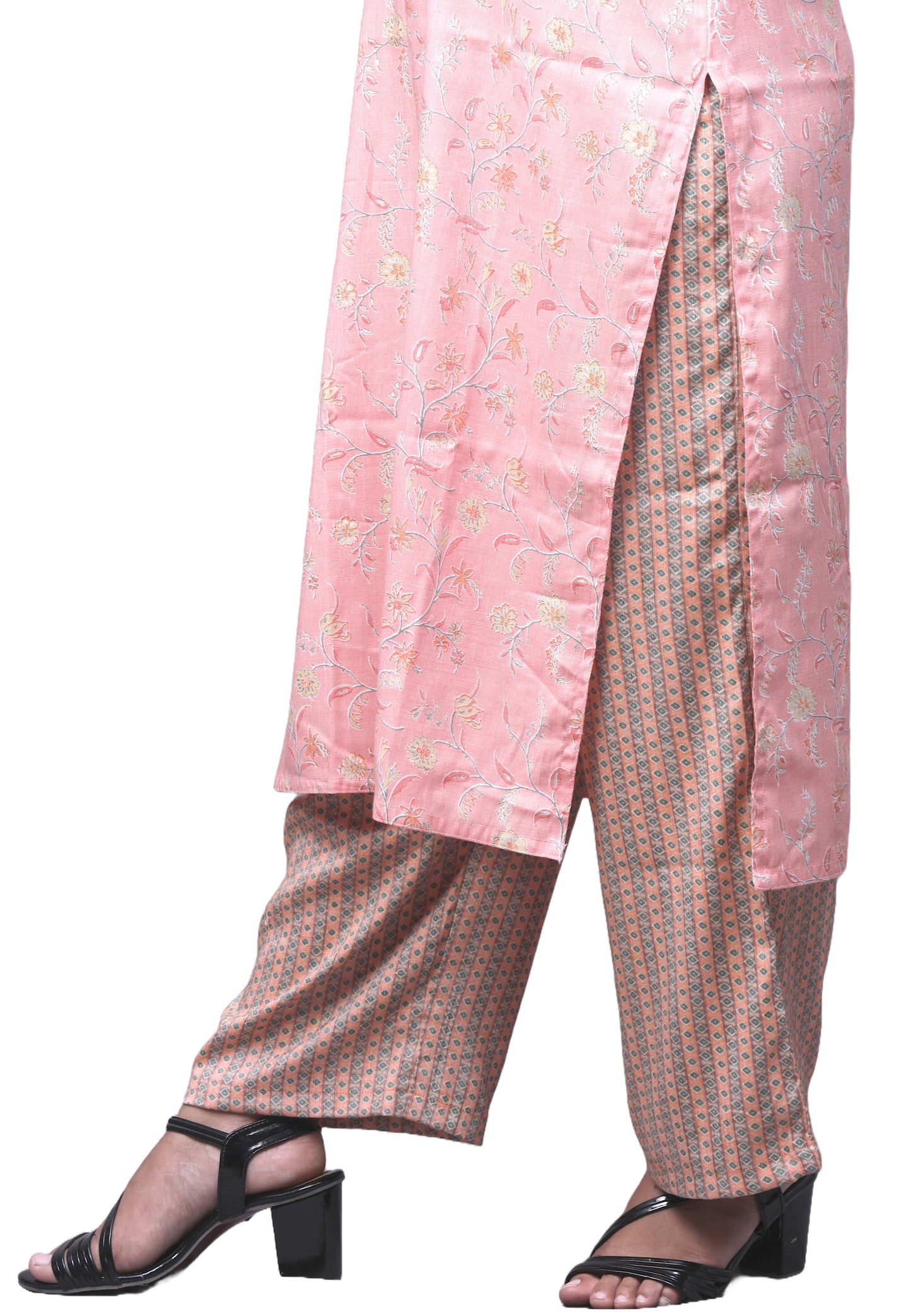 Rayon Floral Print Women Kurta and Palazzo Set