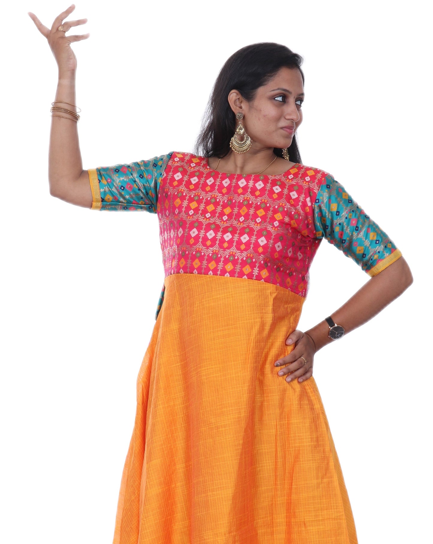 Silk Anarkali Kurta