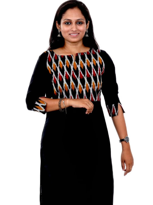 Black Cotton Kurti